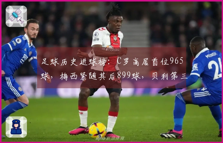 足球历史进球榜：C罗高居首位965球，梅西紧随其后899球，贝利第三独狼第四